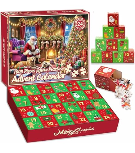 Amazon.com: Advent Calendar 2025 Christmas Jigsaw Puzzles